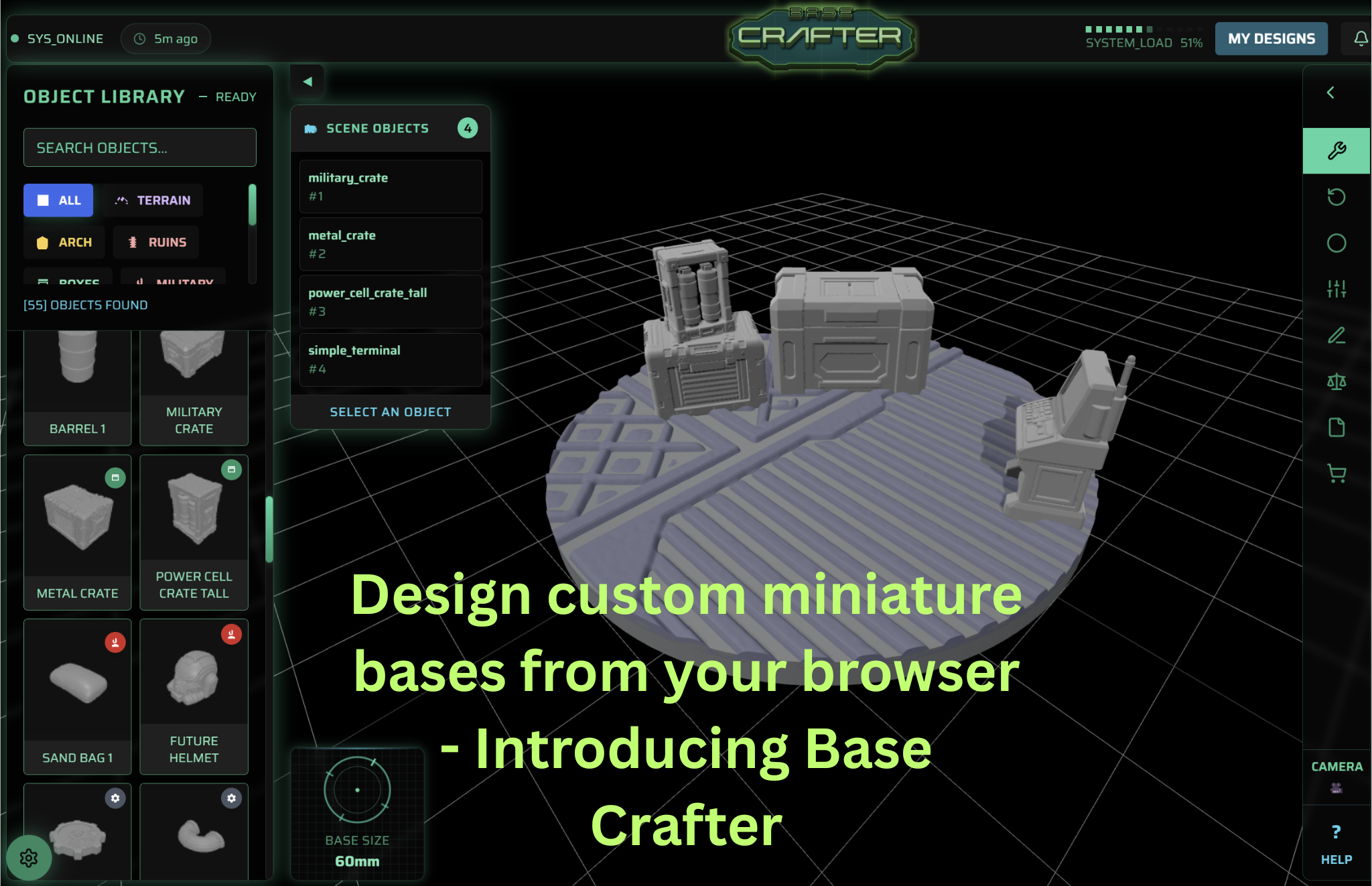 Design Custom Miniature Bases from Your Browser—Introducing Base Crafter